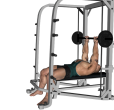 Barbell Press - Smith Machine Flat Guillotine
